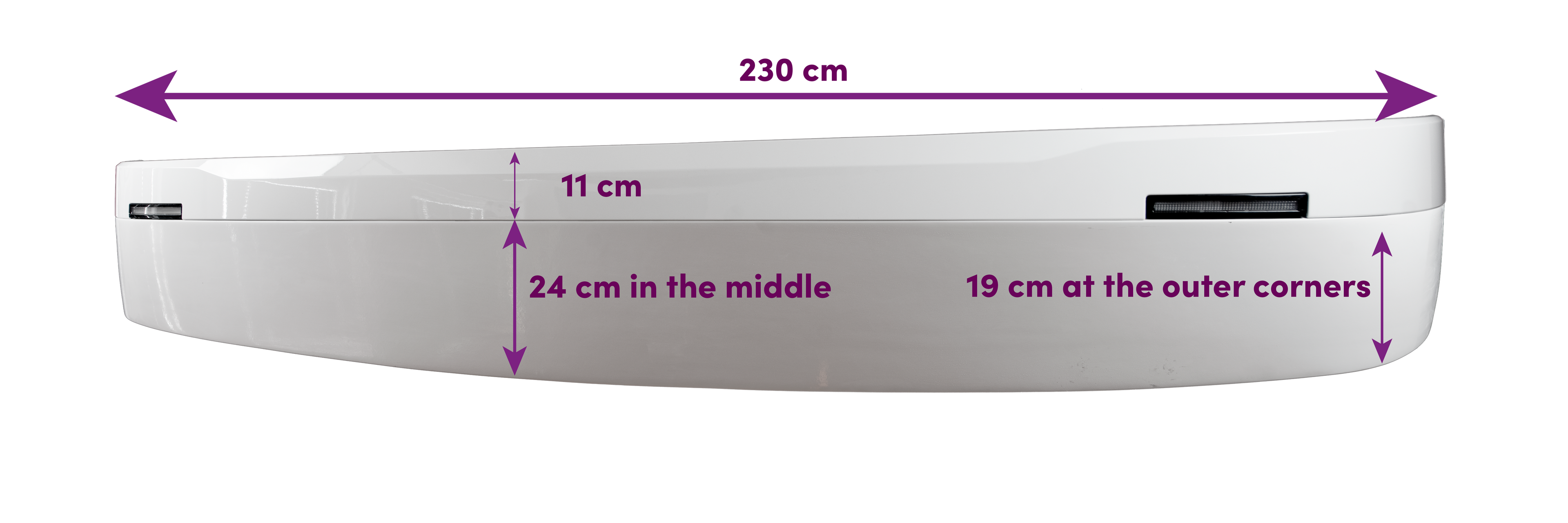 Solskjerm bowe 30cm Scania NG