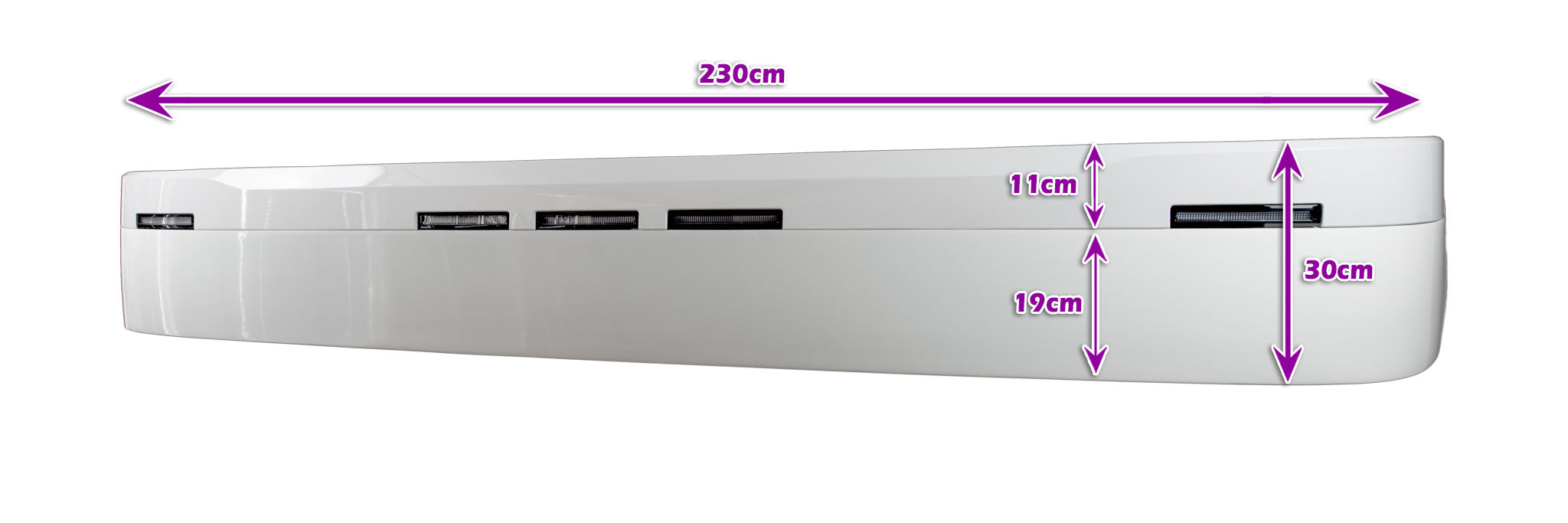 Solskjerm Flat 30cm Scania NG